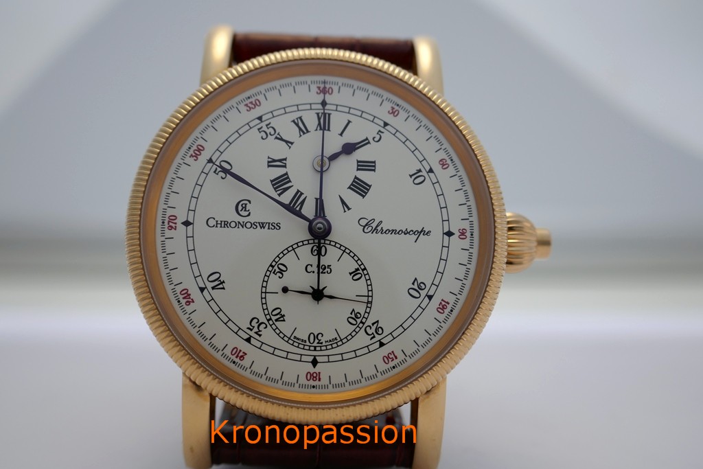 Chronoswiss Chronograph Chronoscope 18K Rose Gold